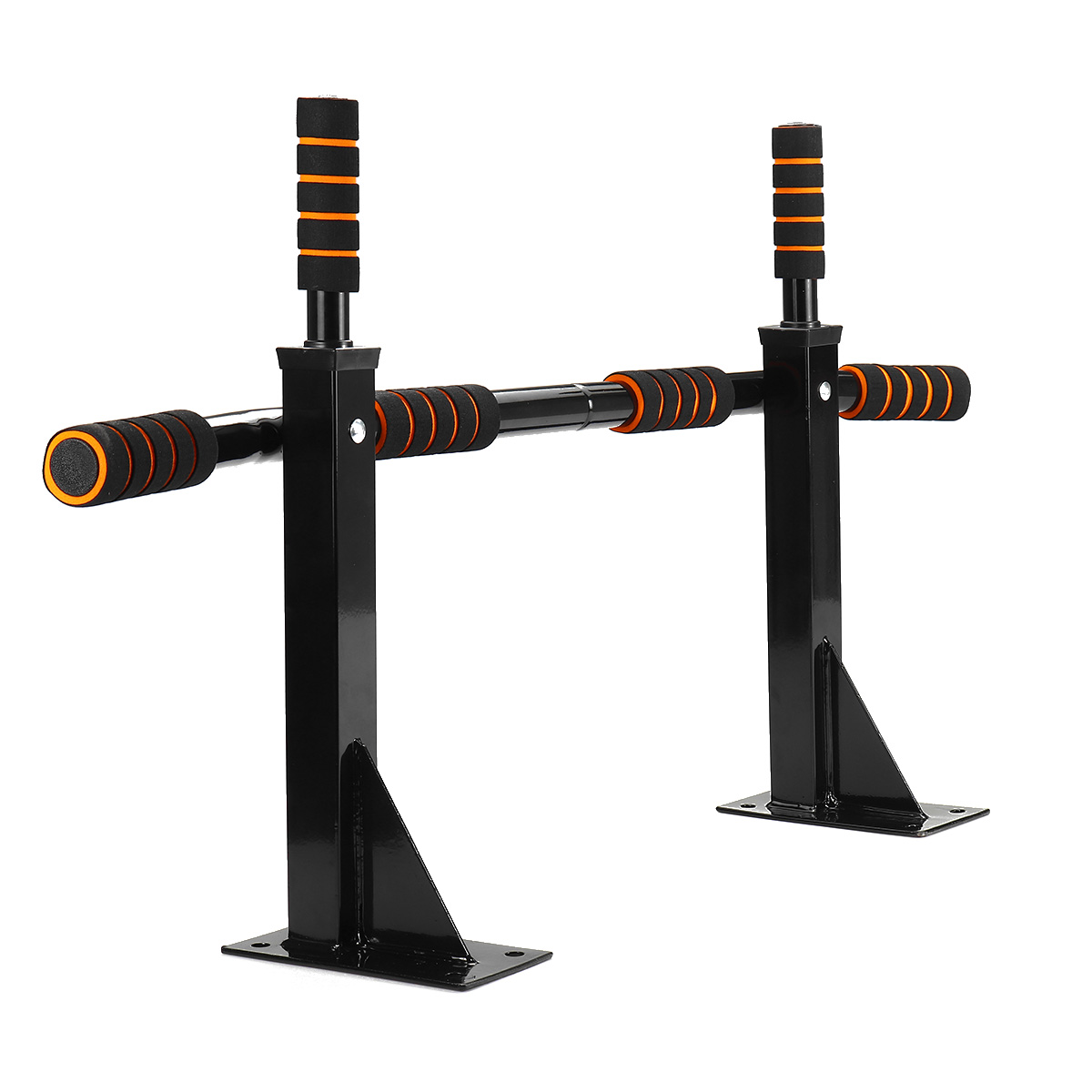 Indoor-Black-Metal-Horizontal-Bar-On-Wall-Pull-ups-Home-Wall-Fitness-Exerciser-Set-1713639