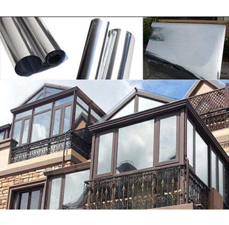 Insulation-Sticker-Single-Reflective-Mirror-Privacy-Window-Film-HD-Silver-1mx50cm-1034252