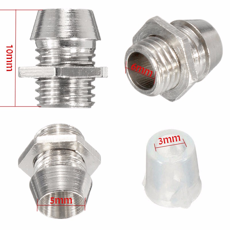 Lot-3MM-Silver-Chrome-Metal-Plastic-LED-Light-Lamp-Emitting-Diode-Bezel-Holders-1039407