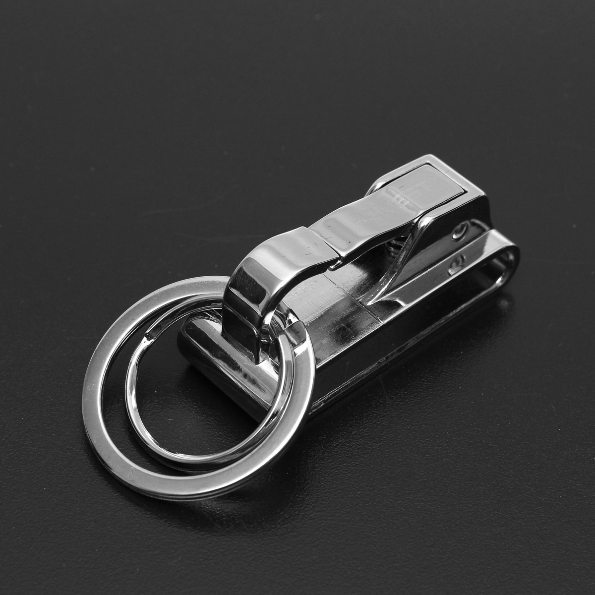 Modern-Double-Loops-Ring-Buckle-Keyring-Key-Clip-On-Belt-Leather-Detachable-Silver-Keychain-Gifts-1330371