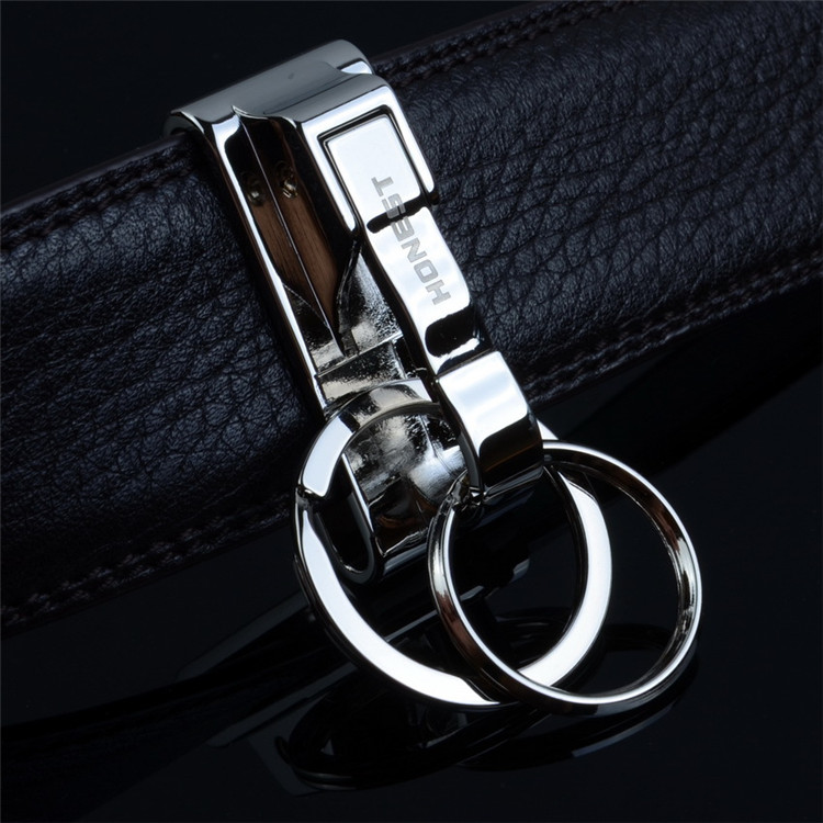 Modern-Double-Loops-Ring-Buckle-Keyring-Key-Clip-On-Belt-Leather-Detachable-Silver-Keychain-Gifts-1330371