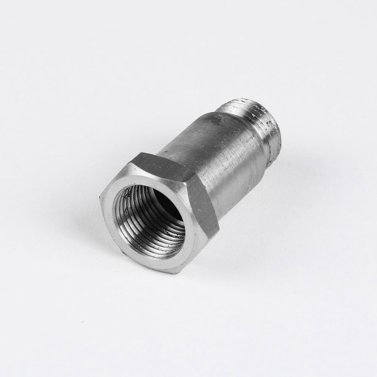 O2-Oxygen-Sensor-Test-Pipe-Extender-Adapter-Extension-Spacer-Bung-Silver-M18x15-1283889