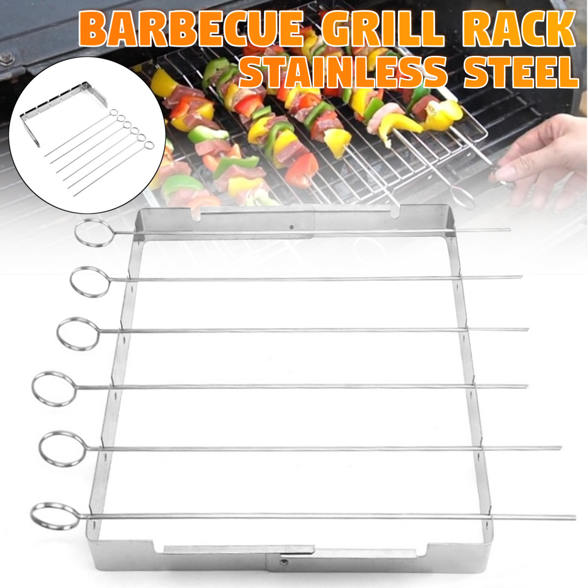 Portable-Barbecue-BBQ-Rack-Stainless-Steel-Skewer-Meat-Foods-Grill-Camping-Tool-1753748