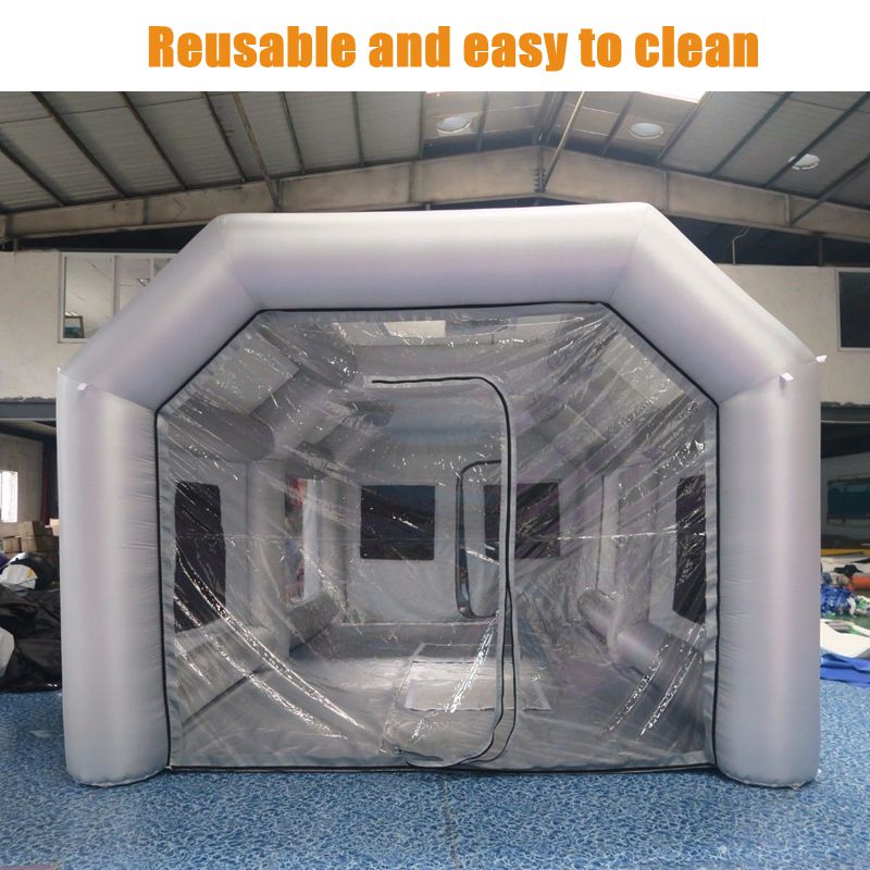 Portable-Giant-Oxford-Cloth-Inflatable-Tent-Workstation-Spray-Paint-With-110V-Blower-1293969