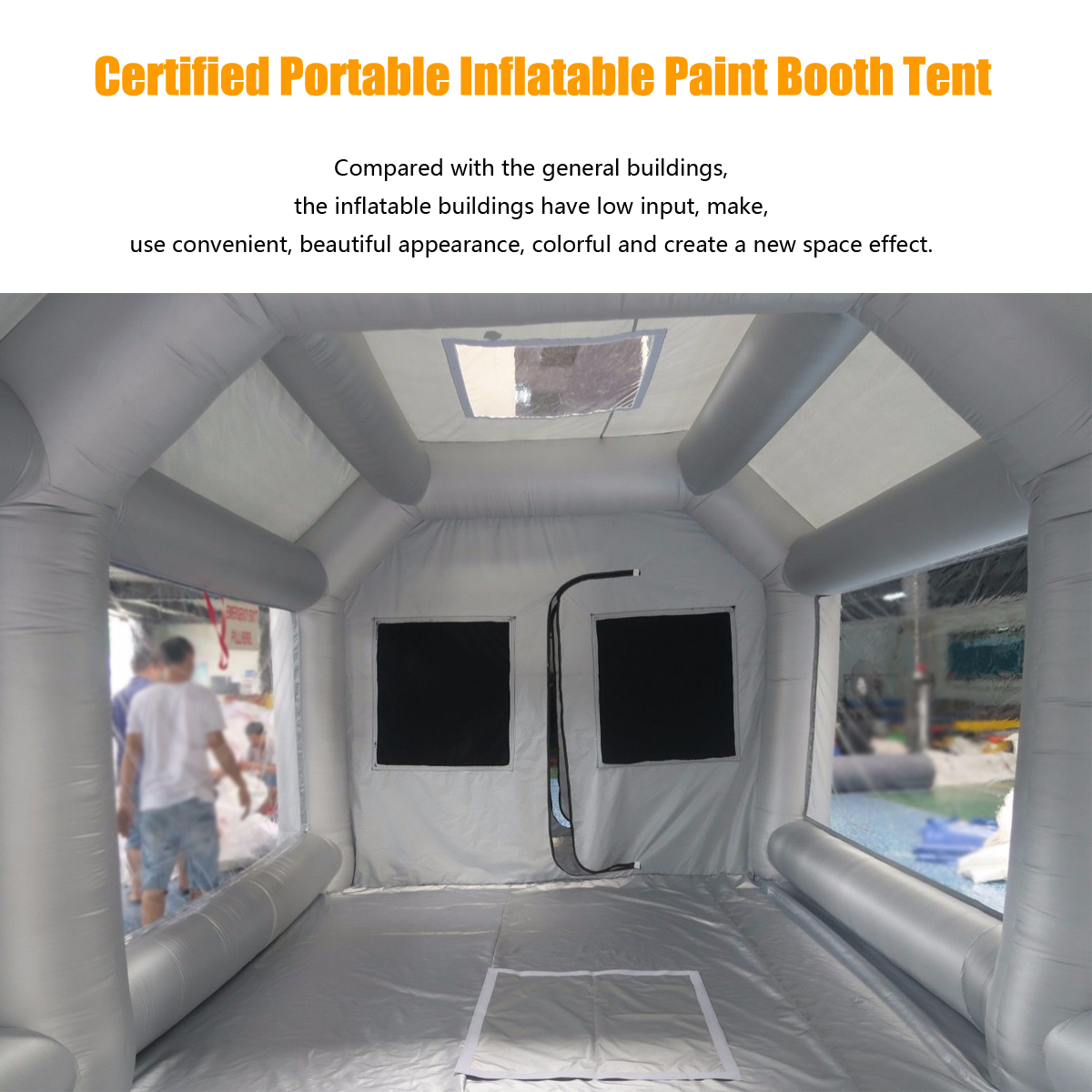 Portable-Giant-Oxford-Cloth-Inflatable-Tent-Workstation-Spray-Paint-With-110V-Blower-1293969