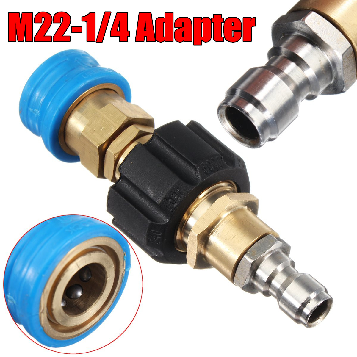 Pressure-Washer-Quick-Release-Joiner-Adapter-To-M22-Karcher-amp-Nilfisk-Compatible-1278701
