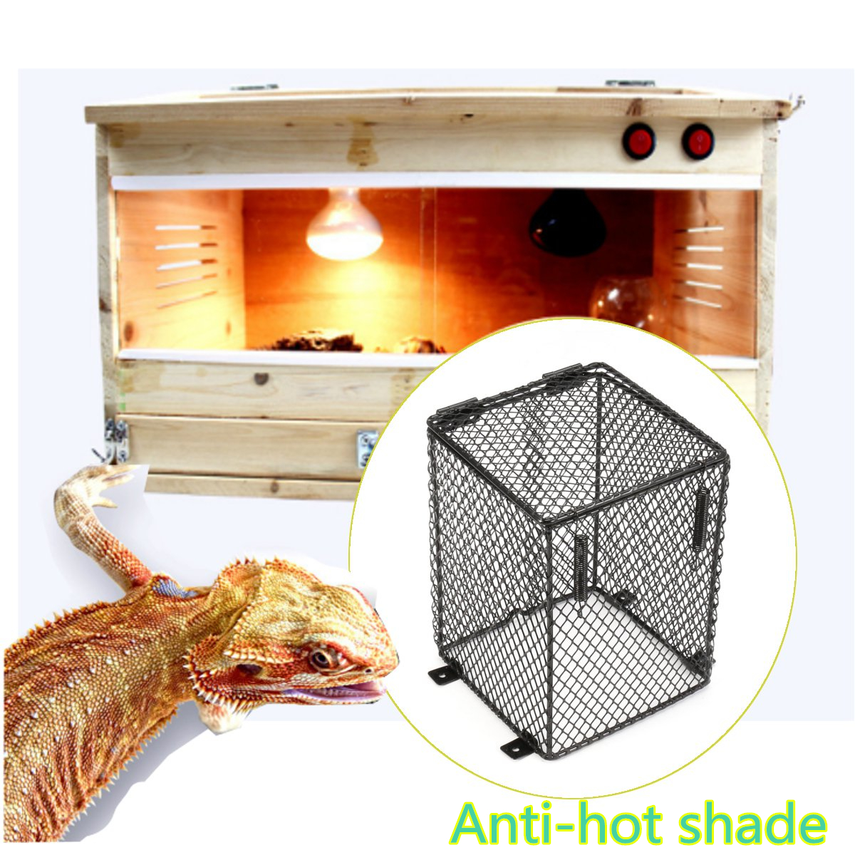Reptile-Basking-Lamp-Guard-Mesh-Cage-Light-Bulb-Protector-Enclosure-Heat-Safety-1220496