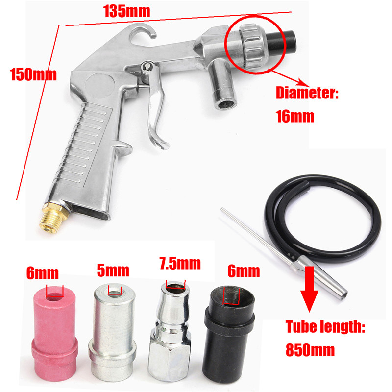 Sand-Blaste-Sandblasting-Kit-amp-Nozzle-Quick-Connector-Glass-Derusting-Tools-1308705