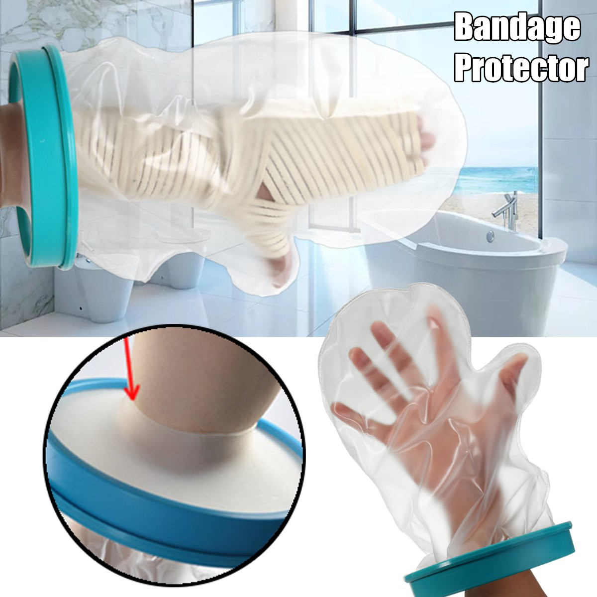 Seal-Adult-Cast-Bandage-Protector-Cover-Waterproof-Case-Hand-Medical-Bath-1641260