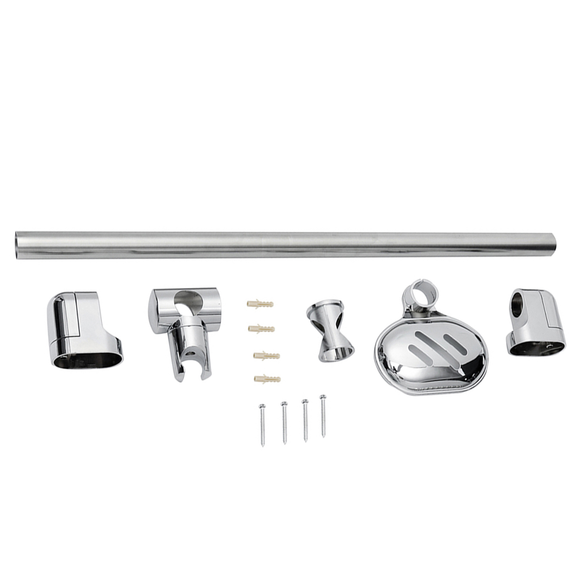 Stainless-Steel-Adjustable-Riser-Rail-Bar-Shower-Stand-Soap-Stand-Shower-Head-Towel-Holder-610mm-1286226