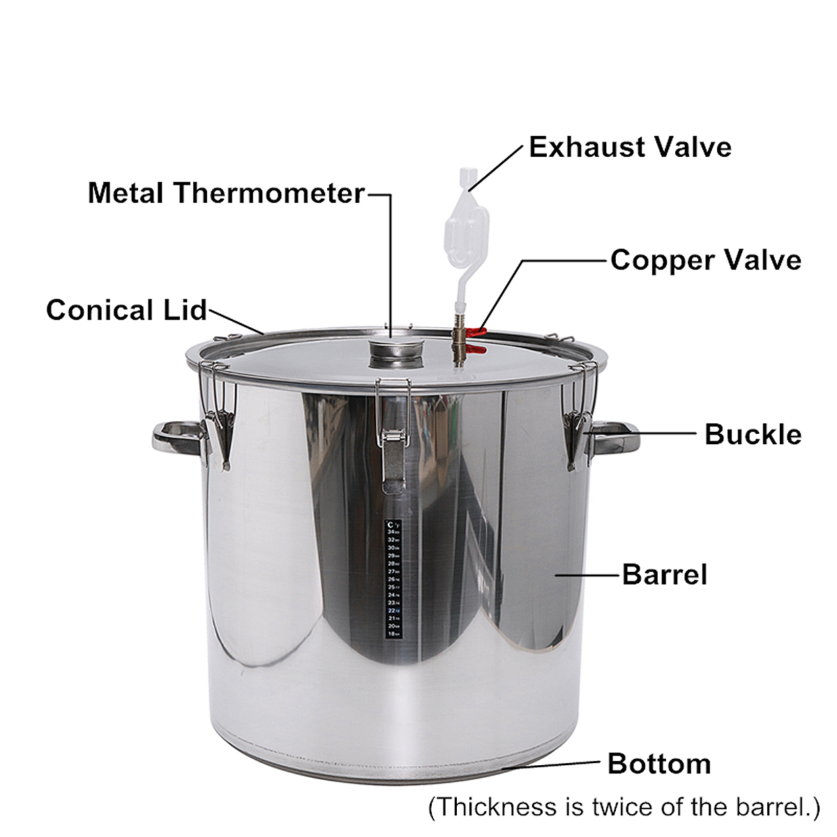 Stainless-Steel-Fermenter-Barrel-Home-Brew-Beer-Wine-Fermentation-12365070100L-1263077