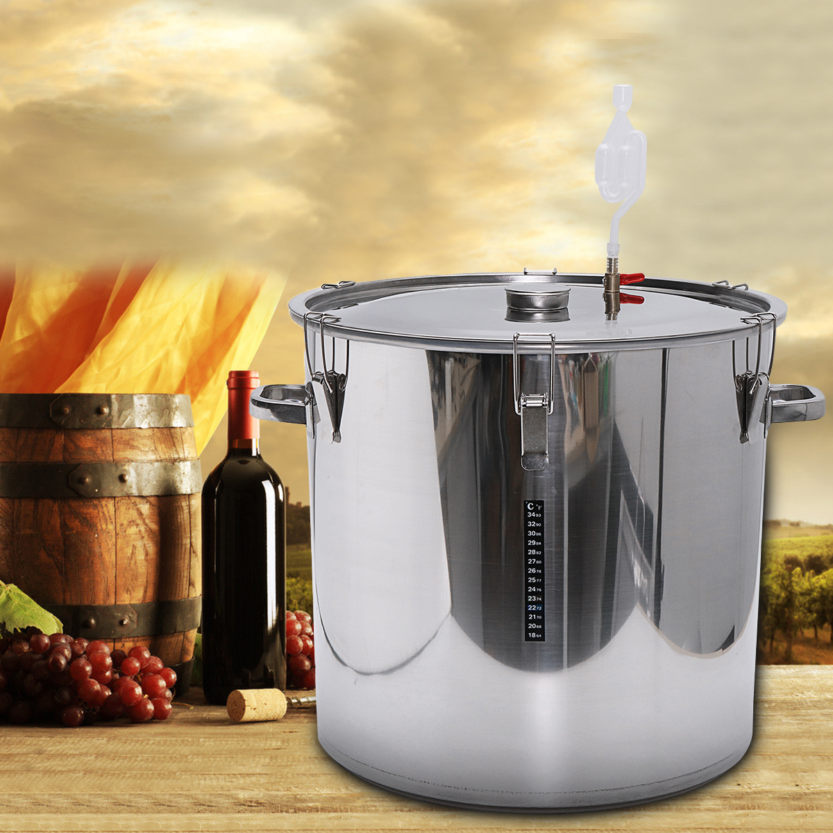 Stainless-Steel-Fermenter-Barrel-Home-Brew-Beer-Wine-Fermentation-12365070100L-1263077