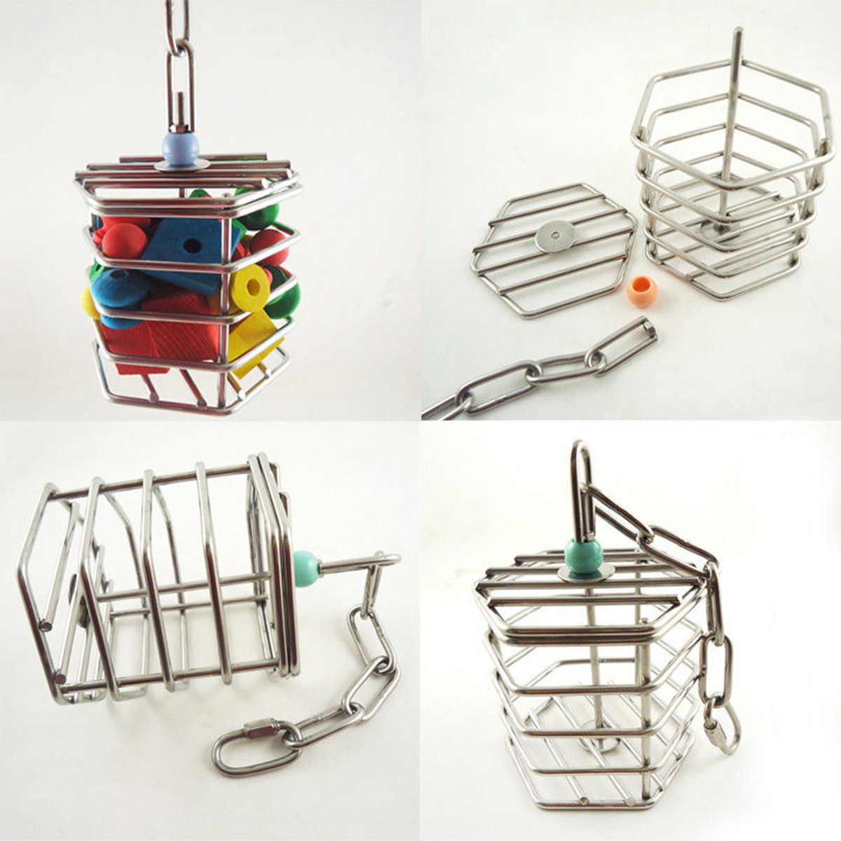 Stainless-Steel-Pet-Bird-Parrot-Foraging-Cage-Pigeon-Macaw-Feeder-Hanging-Entertainment-Toys-1355322