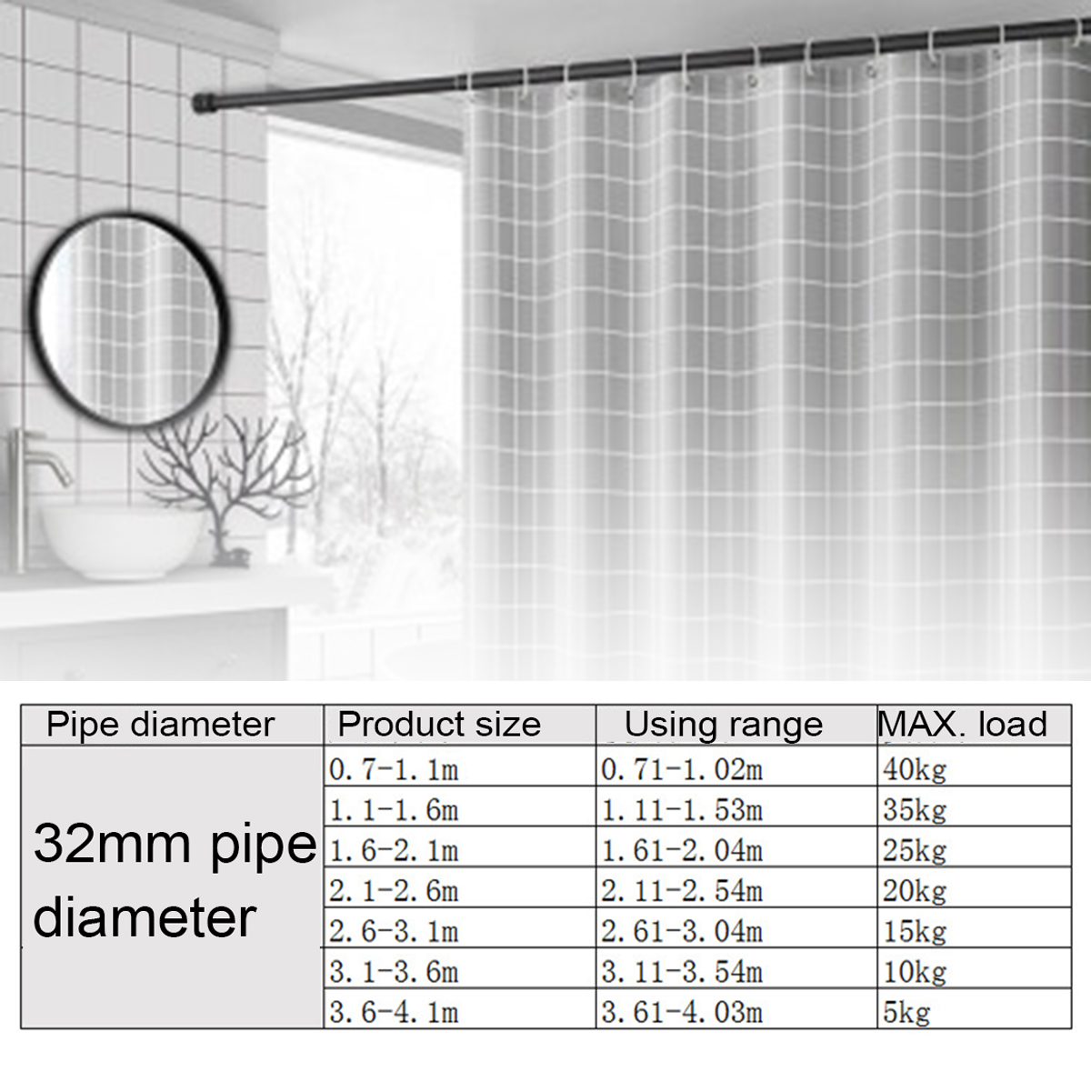 Stainless-Steel-Telescopic-Shower-Window-Curtain-Pole-Rod-Home-Extendable-Rail-1761617