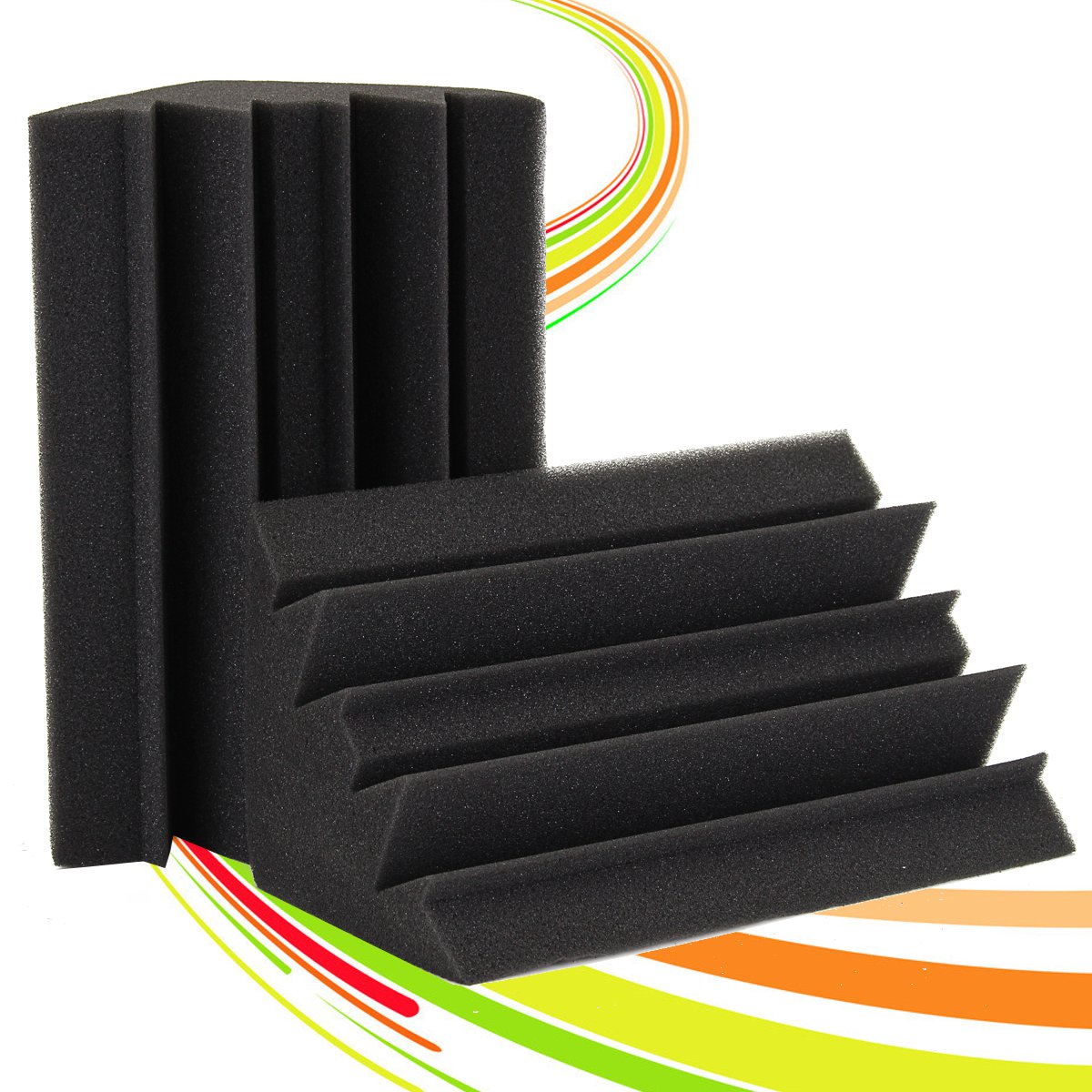 Studio-Corner-Soundproof-Foam-Acoustic-Black-Bass-Trap-Sound-absorbing-Tile-1374056