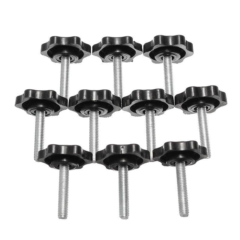 Sulevetrade-M6TS1-10Pcs-M6-30mm-Star-Shape-Head-Thread-Knurled-Thumb-Screw-Clamping-Grip-Knob-Screw-1183918