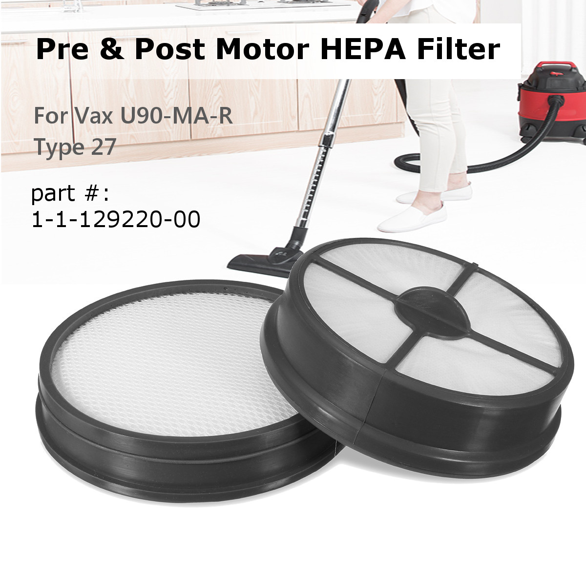 Type-27-Pre-amp-Post-Motor-HEPA-Filter-Replacement-for-Vax-Mach-Air-Vacuum-Cleaner-Hoover-1227318