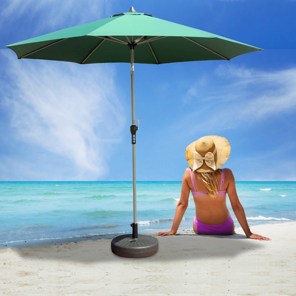Umbrella-Base-Parasol-Stand-Holder-Cantilever-Patio-Sun-Beach-Outdoor-Garden-1749132