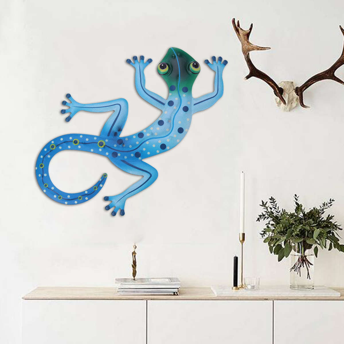 Wall-Hanging-Iron-Animal-Wall-Art-Lizard-Indoor-Garden-Home-Room-Decor-1753095