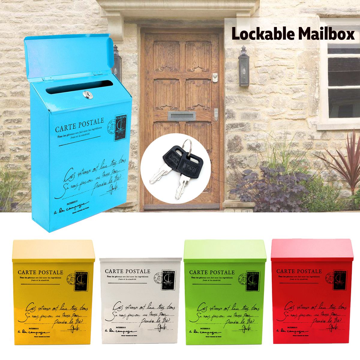 Waterproof-Outdoor-Metal-Post-Box-Letter-Mailbox-Wall-Mounted-Lockable-2-Keys-Mail-Box-1310033