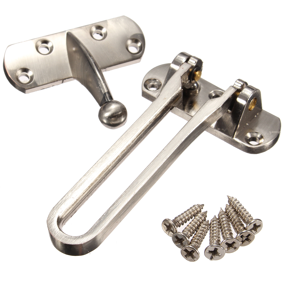 Zinc-Alloy-Security-Window-Door-Guard-Restrictor-Lock-Latch-Safety-Chain-Catch-1006682