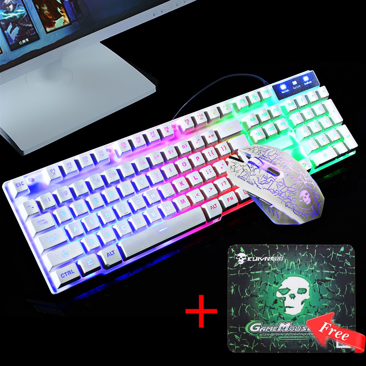 Rainbow-Backlight-USB-Wired-Gaming-Keyboard-2400DPI-LED-Mouse-Combo-with-Mouse-Pad-1264699