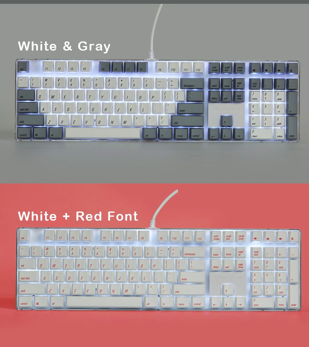 Magicforce-108-Key-White-Color-Black-Fonts-Dye-sub-PBT-Keycaps-Keycap-Set-for-Mechanical-Keyboard-1400201