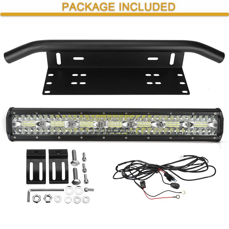 20-inch-LED-Light-Bar-Combo-Driving-Work-Light-Lamp--Number-Plate-Frame-1742390