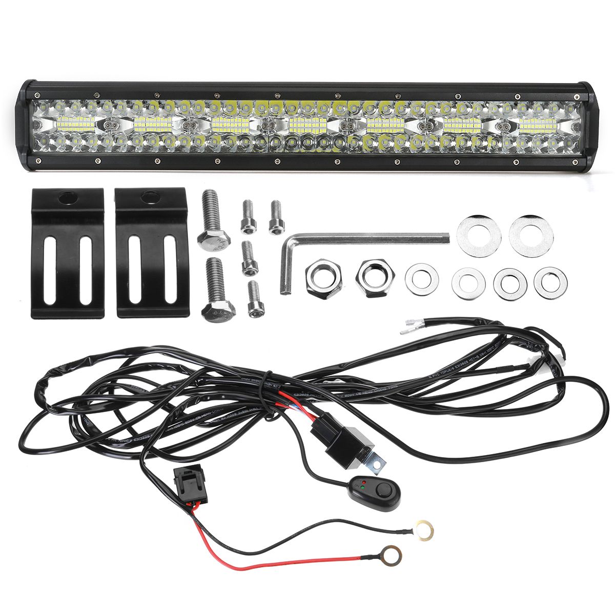 20-inch-LED-Light-Bar-Combo-Driving-Work-Light-Lamp--Number-Plate-Frame-1742390