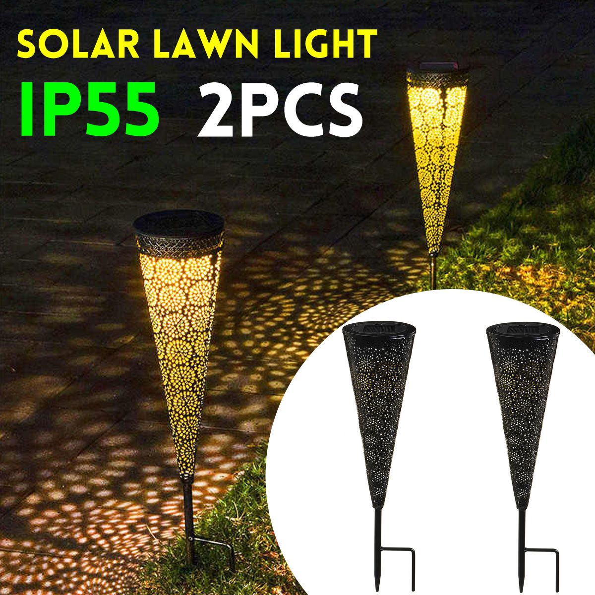 2Pcs-Solar-Powered-LED-Garden-Hollowed-Light-Floor-Decking-Patio-Decor-Yard-Lamp-1722009