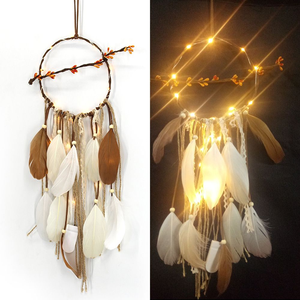 55cm-Dream-Catcher-LED-Light-Creative-Feather-Crafts-Bedroom-Living-Room-Decor-1638496