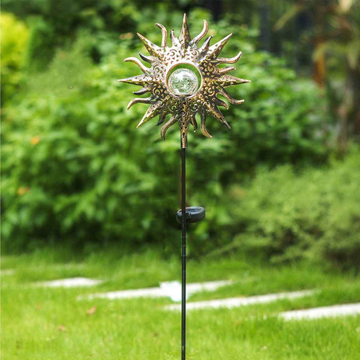 Solar-Powered-LED-Stake-Lawn-Light-Sunflower-Waterproof-Patio-Outdoor-Garden-Path-Lamp-1707064