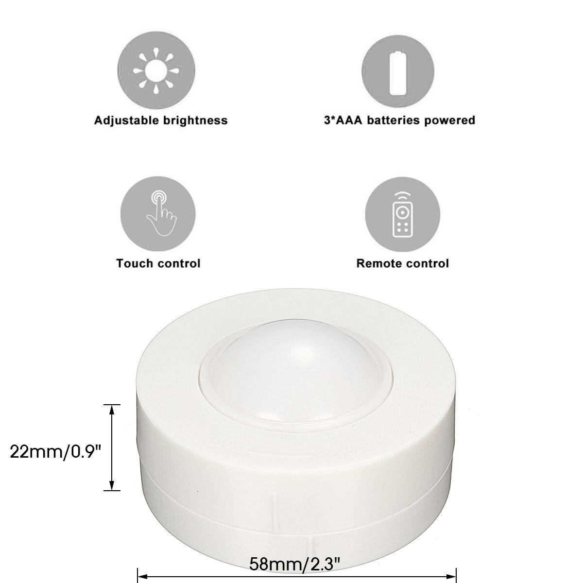 6PCS-Battery-Powered-LED-Under-Cabinet-Kitchen-Counter-Night-Light--2-Wireless-Remote-Control-1706628