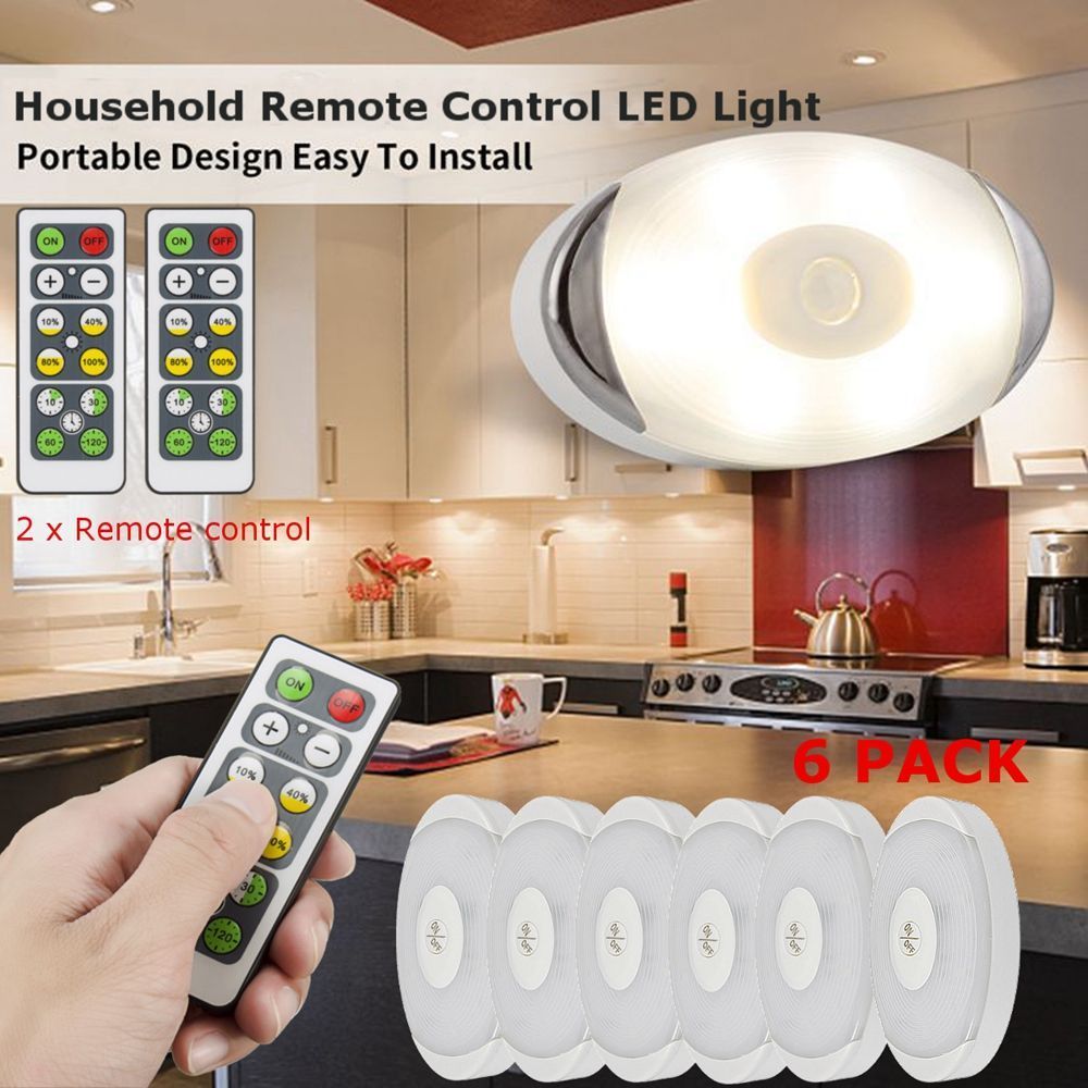 6pcs-1W-LED-Under-Cabinet-Light-Wall-Ceiling-Corridor-Night-Lamp-Remote-Control-4000K-1517257