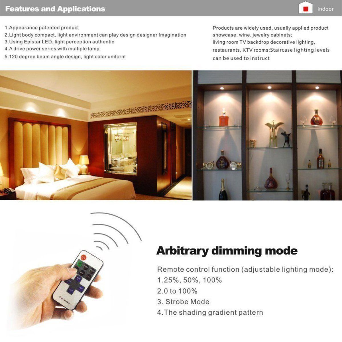 8PCS-LED-Cabinet-Light-White-Dimmable-Kitchen-Counter-Under-Puck-RF-Wireless-Remote-Control--Power-S-1682682