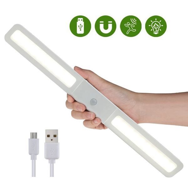 Portable-20-LED-Light-Sensor--PIR-Motion-Cabinet-Light-USB-Rechargeable-for-Wardrobe-Closet-Stairs-1225832