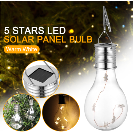 15-Pcs-2W-12V-Solar-Panels-5LED-Star-IP44-Waterproof-Solar-Rotatable-Outdoor-Garden-Camping-Hanging--1742297