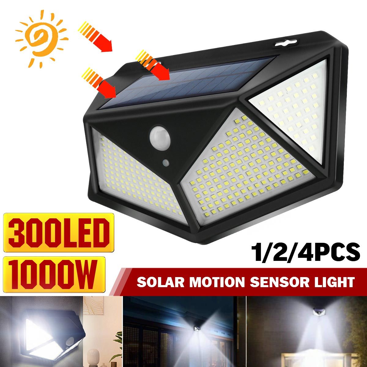 300LED-Waterproof-Solar-Light-Infrared-Motion-Sensor-Wall-Light-Outdoor-Garden-Light-1768743