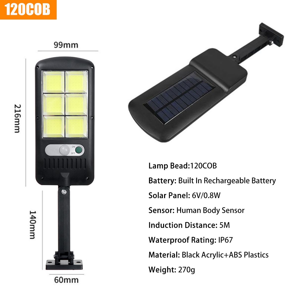 60120COB-120213LED-Solar-Street-Light-PIR-Motion-Sensor-Waterproof-IP67-Wall-Lamp-for-Outdoor-Garden-1758938