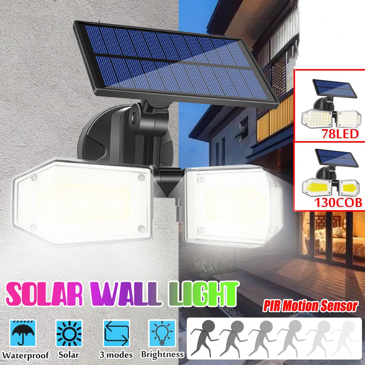 Outdoor-Motion-Sensor-LED-Solar-Light-78LED130COB-Three-Modes-Waterproof-Security-Wall-Lamp-for-Gard-1691107