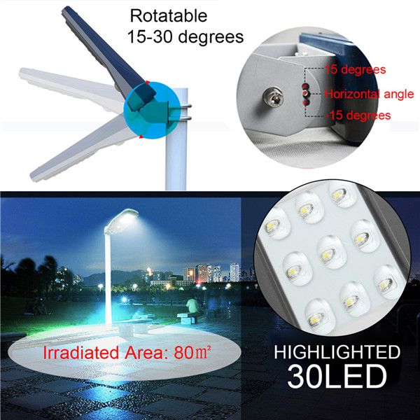 Solar-Powered--PIR-Motion-Sensor-30LED-Street-Light-Waterproof-Outdoor-Wall-Lamp-with-Remote-1258199