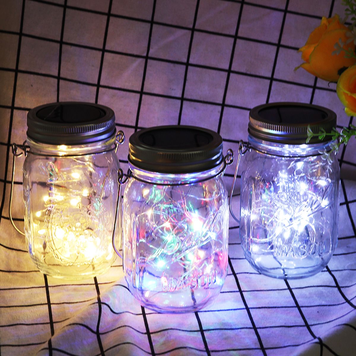 Solar-Powered-Mason-Jar-Lid-20LEDs-Fairy-String-Light-Hanging-Party-Garden-Home-Decor-1730776