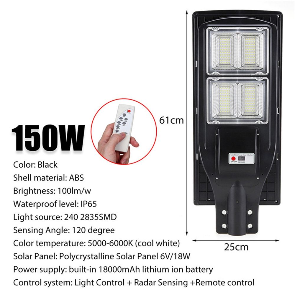 150W-240-SMD2835-LED-Solar-Street-Light-Radar-Senser-Outdoor-Garden-Wall-Timer-Lamp-with-Remote-Cont-1488343