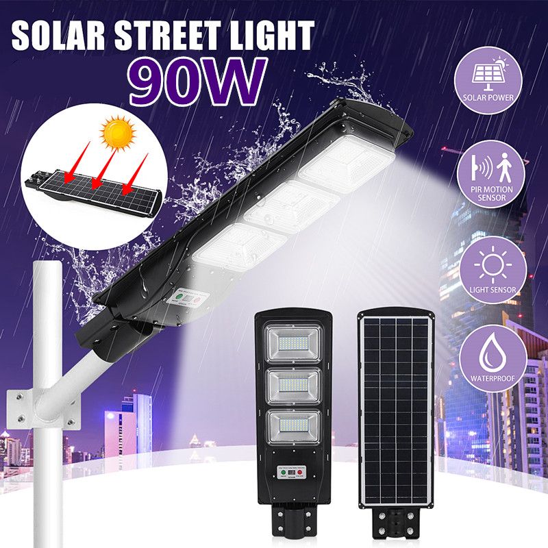 180LED-90W-Solar-Street-Light-Motion-Sensor-Outdoor-Garden-LampMount-Pole-1633573