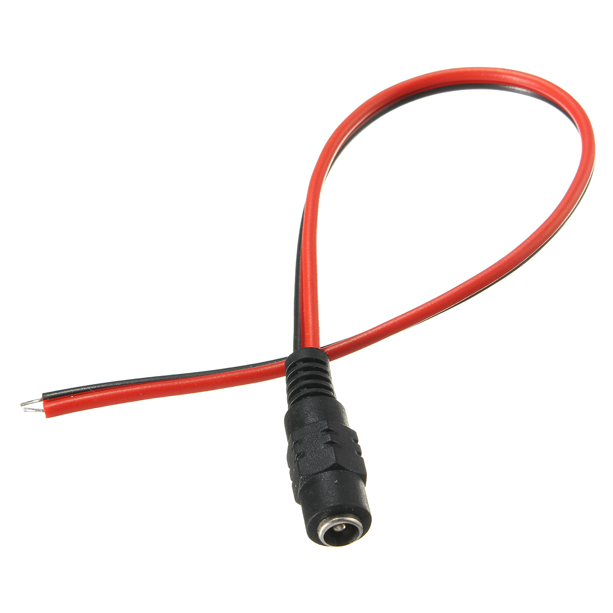 10PCS-LUSTREON-DC12V-Female-Power-Supply-Jack-Connector-Cable-Plug-Cord-Wire-55mm-x-21mm-1369157