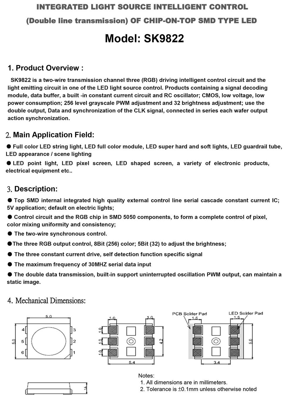 10PCS-SK9822-RGB-5050-SMD-Individually-Addressable-LED-Chip-Pixels-Light-Beads-for-Strip-Screen-DC5V-1586305