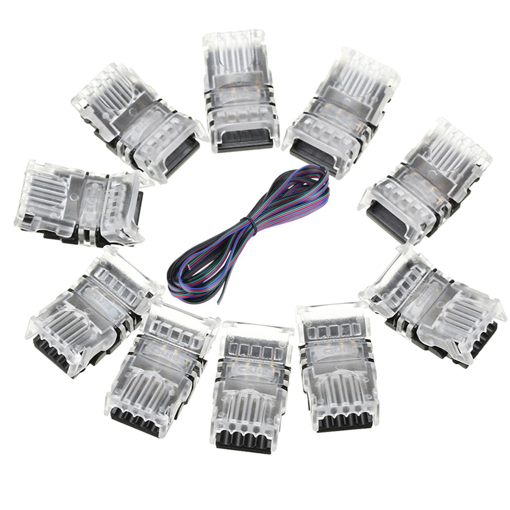 5M-4-Pin-Extension-Wire-Cable--10PCS-4Pin-10mm-No-Weld-Connector-For-3528-5050-RGB-LED-Strip-Light-1598292