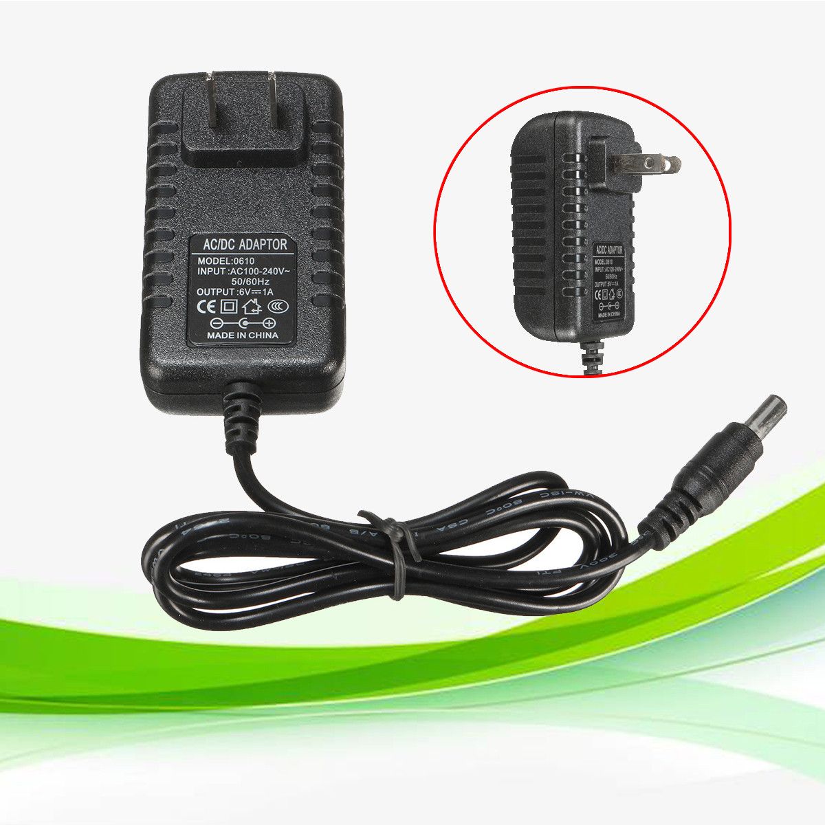 AC-100-240V-TO-DC-6V-1A-Adapter-Power-Supply-Transformer-US-Plug-Battery-Charger-1103549