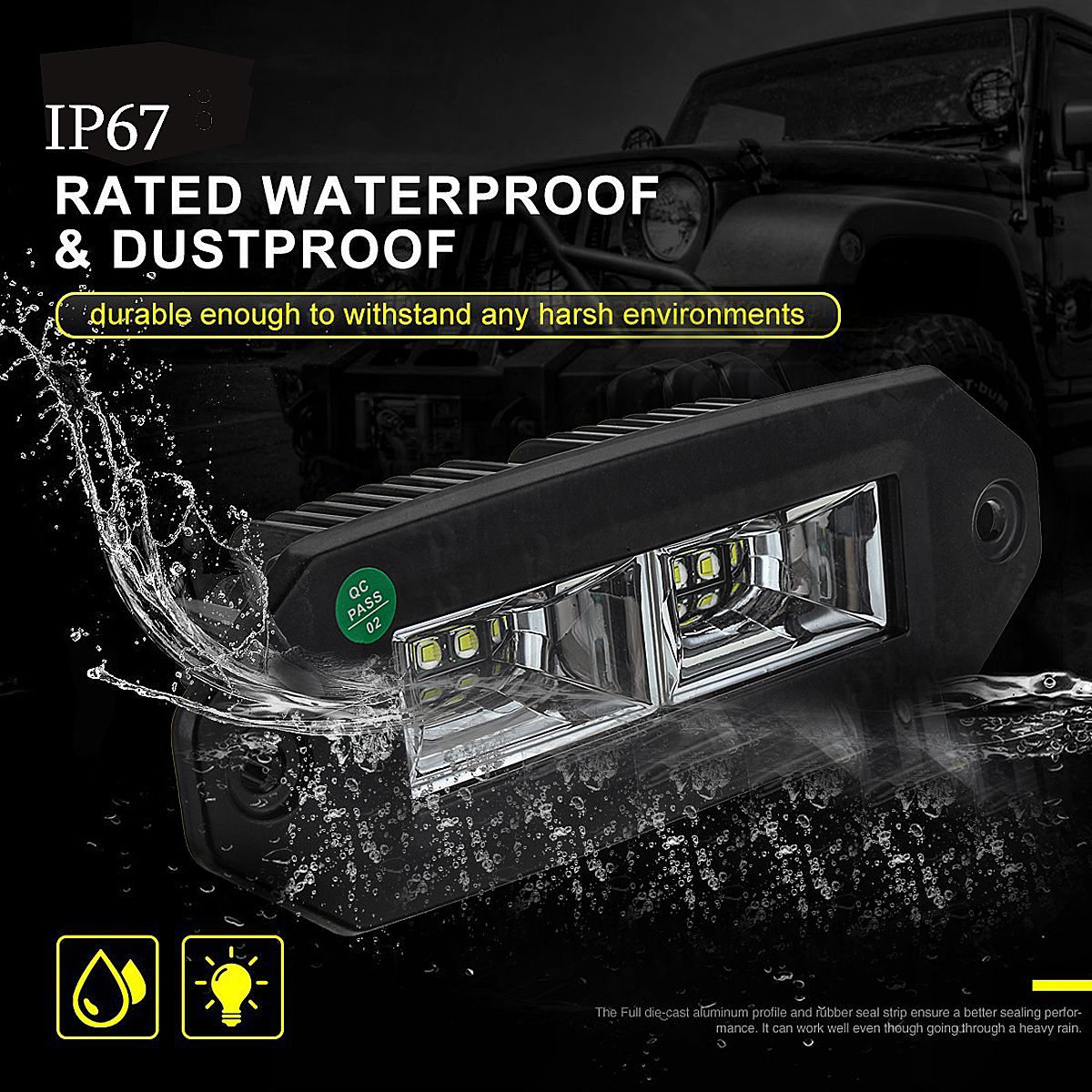 1pcs-40W-IP67-6000K-White-Flush-Mount-LED-Flood-Work-Light--for-Jeep-Off-Road-SUV-ATV-Pickup-1292368