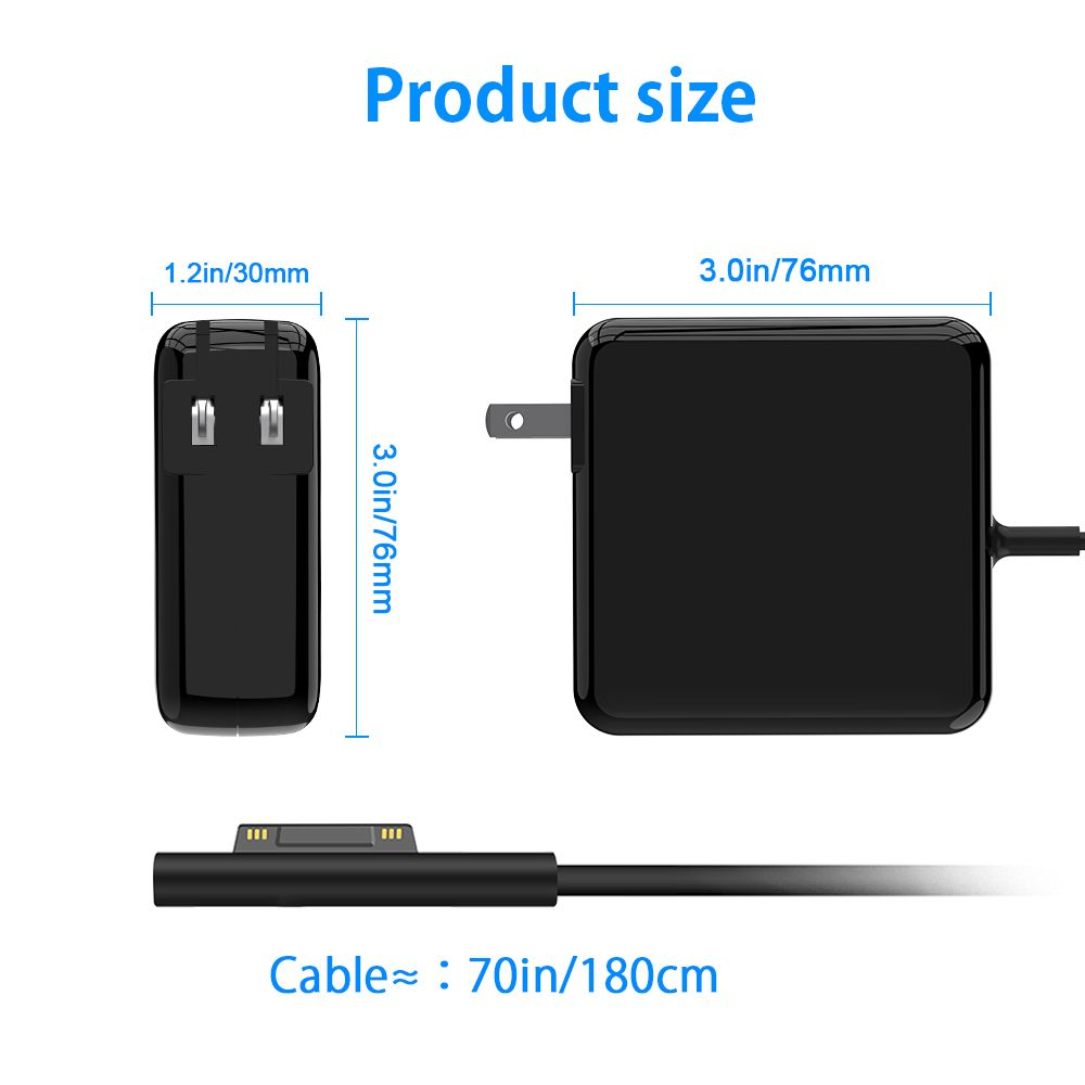 Rocketek-3-in-1-60W-Laptop-AC-Power-Adapter-Fast-Charger-USB-PD-QC30-18W-For-Microsoft-Surface-1744072